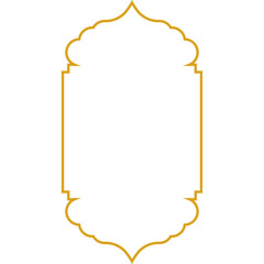 Obraz premium Islamic window frame