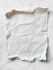 Obraz premium Torn Paper Revealing Unknown Text