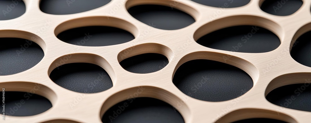 Fototapete Grid abstract background idea. Abstract wooden pattern showcasing unique shapes and textures for creative projects.
