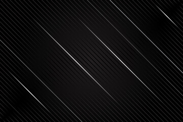 Black Line Abstract Background With Silver Highlighted Line