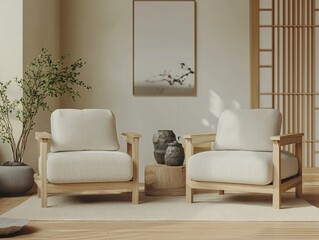 Contemporary Living Room Scene