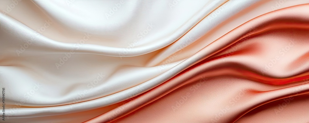 Poster velvet abstract background concept. elegant fabric texture with soft waves in warm tones, perfect fo