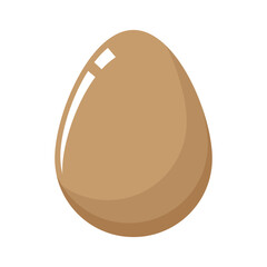 Realistic chicken egg vector. Easter