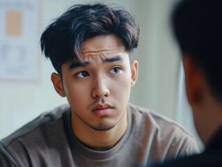 Contemplative Portrait of a Young Man