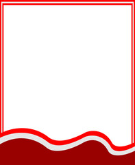 Fototapeta premium Indonesian Flag Frame
