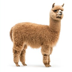 Obraz premium Brown Alpaca Standing