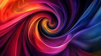 Fototapeta premium Dynamic Spiral Intersections: Overlapping Lines Creating Continuous Motion and Flow in Abstract Design