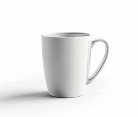 Obraz premium White ceramic mug isolated on white background. (1)