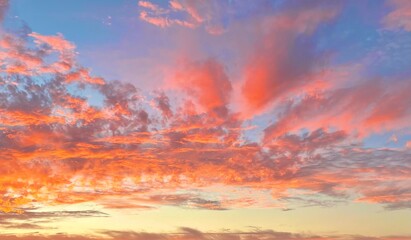 sunset in the sky