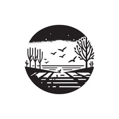 Sunlight silhouette icon vector symbol design art illustration