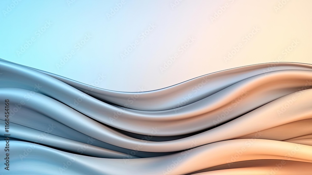Poster velvet abstract background concept. smooth waves of fabric create a soothing and modern abstract bac