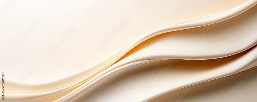 Poster velvet abstract background concept. abstract close-up of smooth, flowing curves in soft cream and be