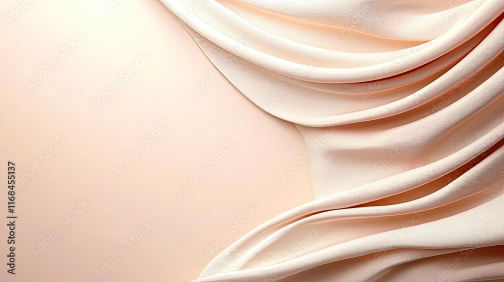 Poster velvet abstract background concept. elegant fabric texture in soft peach hues, ideal for backgrounds