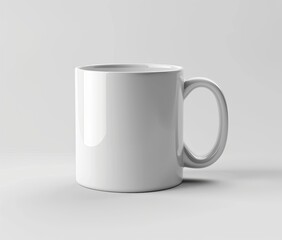 Fototapeta premium Plain white coffee mug on white background. (22)