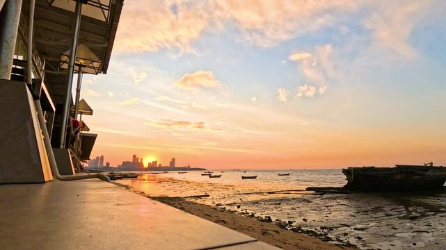 Sunset at Krating Lai Beach, Pattaya