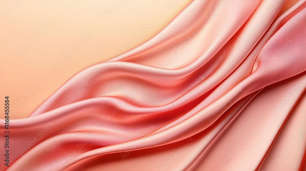 Poster velvet abstract background concept. elegant pink silk fabric with smooth, flowing texture and gentle