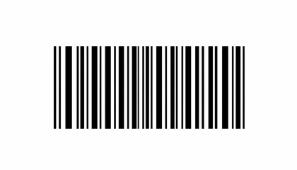 Barcode Icon on White Background