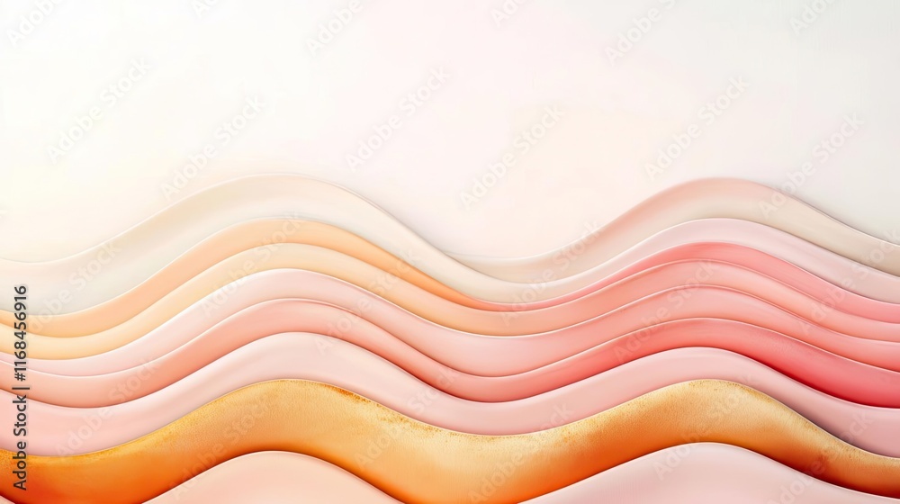 Aufkleber velvet abstract background concept. abstract waves in soft pastel tones create a serene and modern d