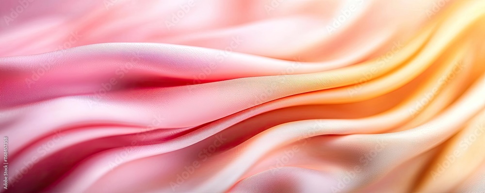 Aufkleber Velvet abstract background concept. Colorful waves of fabric creating a soft and flowing texture in vivid hues.