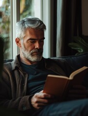 Man Reading a Book