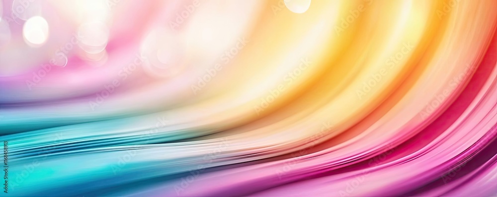 Poster Rainbow abstract background concept. A vibrant swirl of colors creating a sense of movement and fluidity.