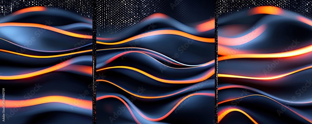 Poster Ink abstract background idea. Abstract waves in vibrant colors create a dynamic and captivating visual experience.