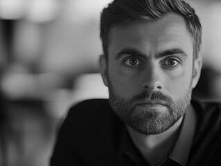 Obraz premium Portrait of a Bearded Man