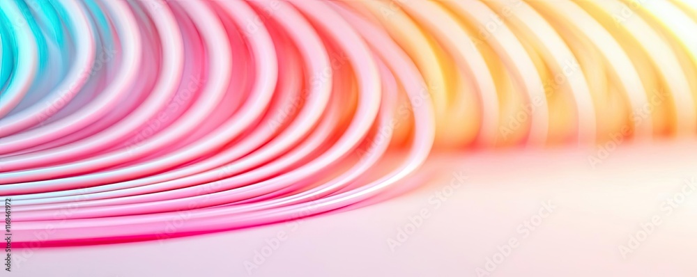 Poster rainbow abstract background concept. vibrant abstract gradient waves in pink, blue, and yellow glow 