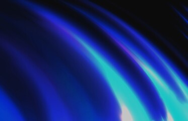 blue abstract background with waves glowy