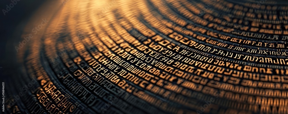 Poster Ink abstract background idea. Close-up of intricate digital patterns, symbolizing data and technology in modern life.