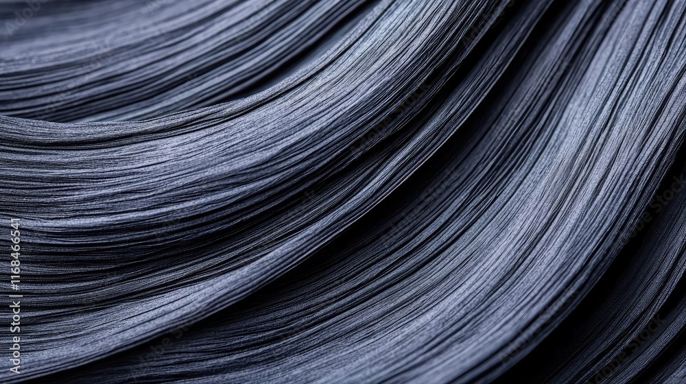 Aufkleber ink abstract background idea. close-up of flowing grey strands, showcasing texture and movement in a