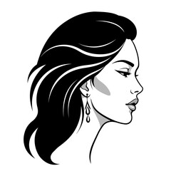 Stylized Flat Color Portraits Modern Minimalist Profiles for Branding and Design.
