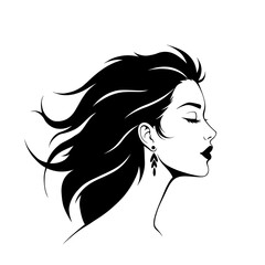 Stylized Flat Color Portraits Modern Minimalist Profiles for Branding and Design.
