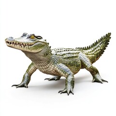 Fototapeta premium Toy Alligator with Open Mouth
