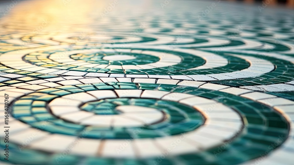 Poster Mosaic abstract background concept. Intricate mosaic design showcasing beautiful patterns and vibrant colors.