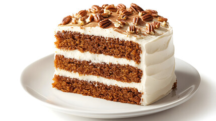 Luxurious Spiced Pumpkin Cake with Creamy Frosting and Nuts