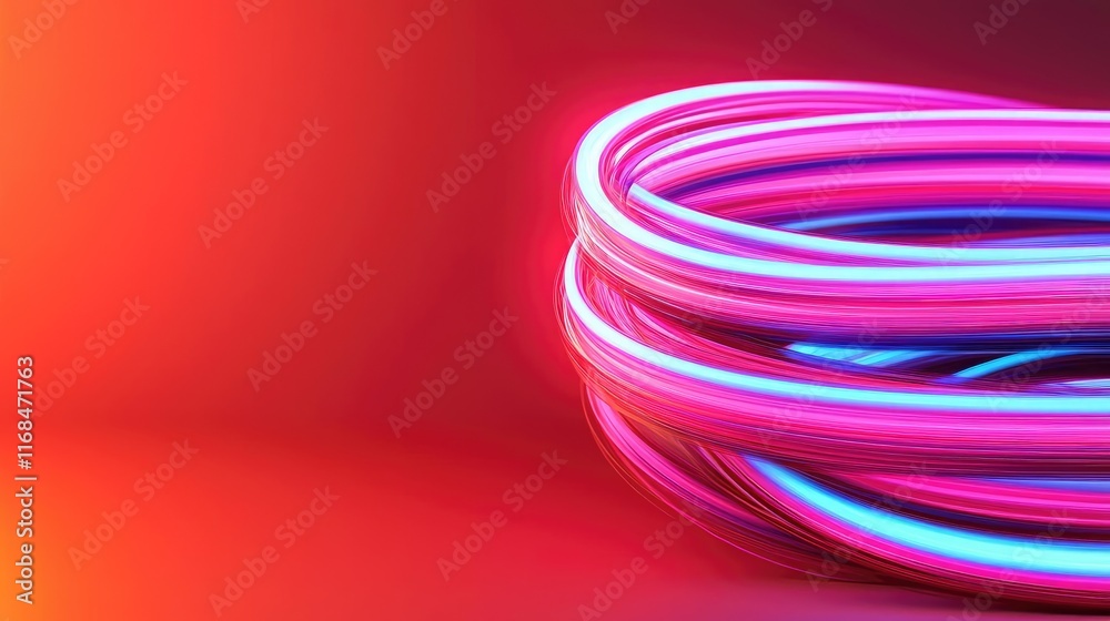 Poster Ink abstract background idea. Colorful abstract light trails create a visually striking design background.