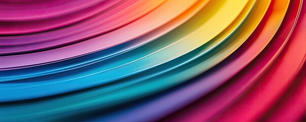 Rainbow abstract background concept. Vibrant waves of color create a dynamic and eye-catching background for creative designs.