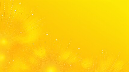 Abstract Yellow Radiating Design With White Dots