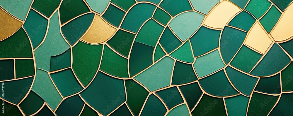 Poster mosaic abstract background concept. a vibrant stained glass design showcasing intricate patterns and