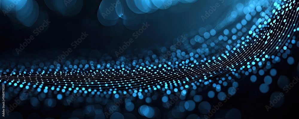Poster Ink abstract background idea. Abstract blue light pattern creating a mesmerizing digital landscape.