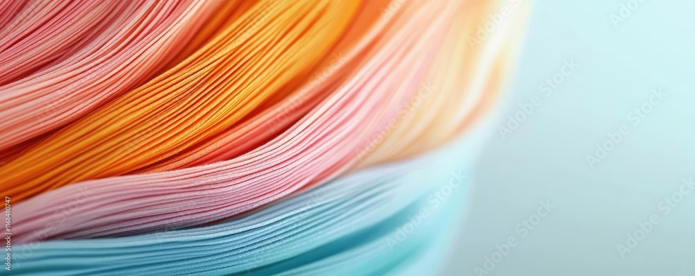 Aufkleber Ink abstract background idea. Colorful strands of thread create a vibrant and artistic visual masterpiece.