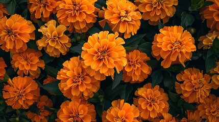 marigold seamless pattern wallpaper