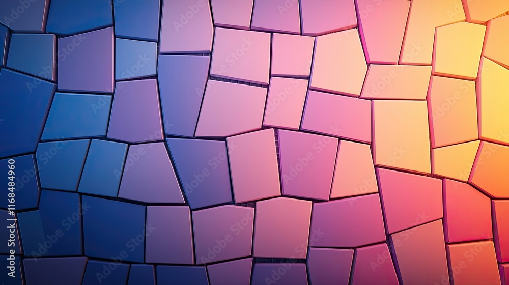 Poster mosaic abstract background concept. colorful mosaic pattern with gradient hues and geometric shapes 