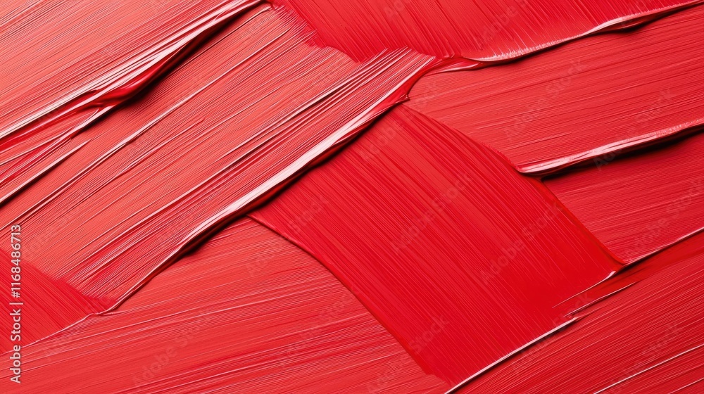 Poster Ink abstract background idea. Vivid red paint texture showcasing dynamic brush strokes and layers for creative projects.