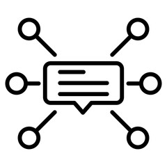 networking single icon