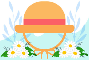 Farming Hat Concept Illustration Stylish and Beautiful