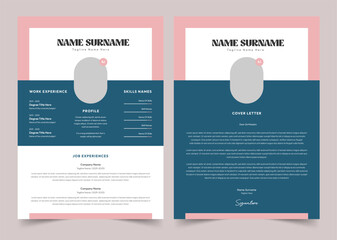 Creative Resume Layout with Cover Letter