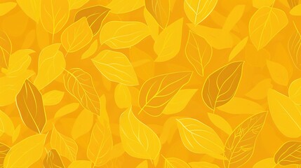 Obraz premium mustard yellow seamless pattern wallpaper