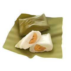 Illustration of banana flour food